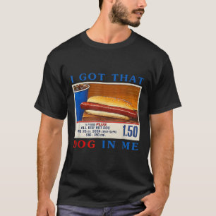 T-shirt J'Ai Ce Chien En Moi Drôle Hotdogs Combo 4th De Ju