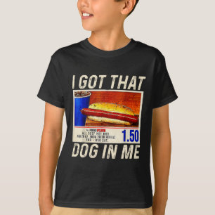 T-shirt J'Ai Ce Chien En Moi Drôle Hotdogs Combo 4th De Ju
