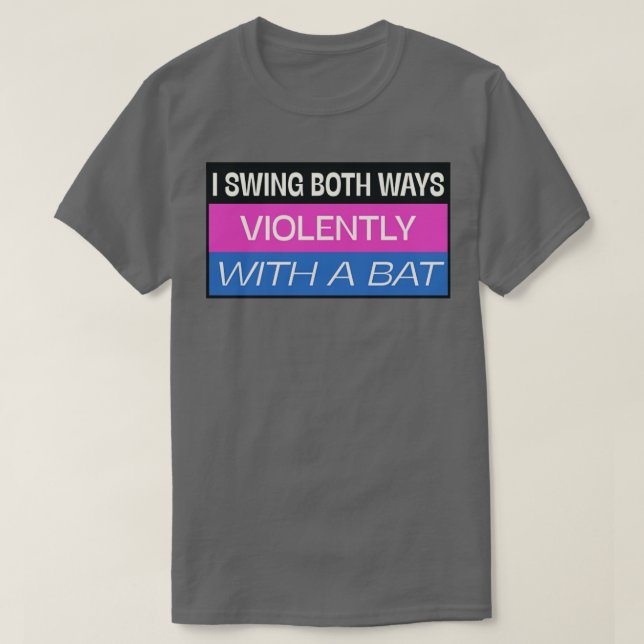 T-shirt J'Ai Chanté Les Deux Manières Drôle Mème Bisexuel (Design devant)
