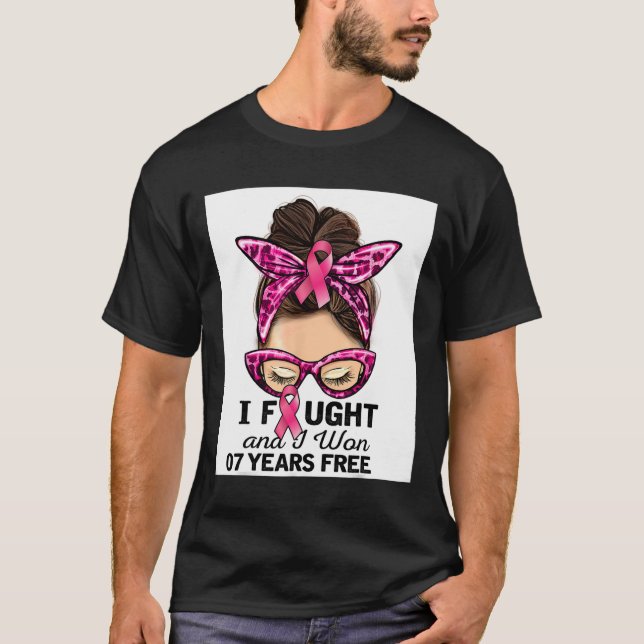T-shirt J'Ai Combattu Et J'Ai Gagné 7 Ans Gratuit Messy Bu (Devant)