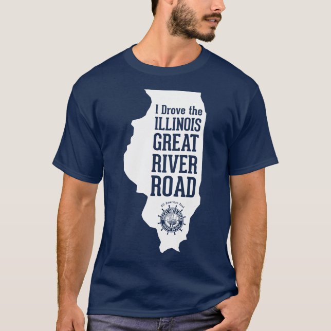 T-shirt J'ai conduit le GRR Illinois White Scoop (Devant)