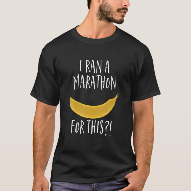 T-shirt J'ai Couru Un Marathon Pour Cette Course Amusante (Devant)