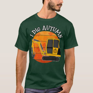 T-shirt J'ai creusé l'automne, Digger Fall Thanksgiving Ci