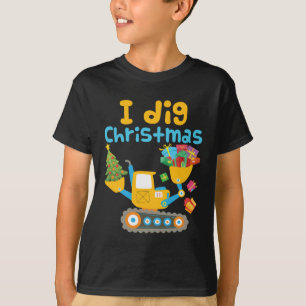 T-shirt J'ai creusé Noël Excavateur Noël Noël Noël