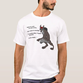 T-shirt J'ai dactylographié des milles