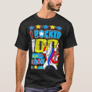 T-shirt J'ai déchiré 100 jours d'école Musique de guitare