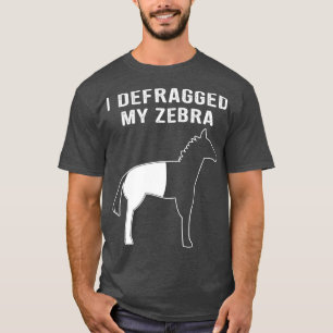 T-shirt J'Ai Défrayé Mon Geek Nerd Ordinateur Zebra Funn