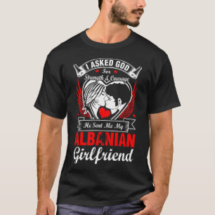 T-shirt J'ai demandé à Dieu l'amie albanaise