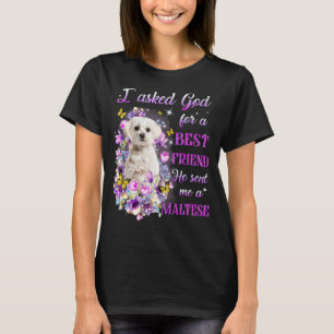 T-shirt J'Ai Demandé À Dieu Pour Un Meilleur Ami Il M'A En