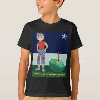 T-shirt J'ai demandé un dragon