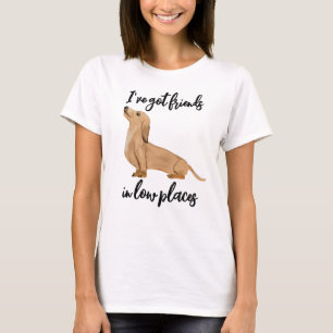 T-shirt J'ai des amis dans les endroits faibles Chien Dach