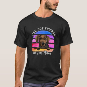 T-shirt J'ai des amis en bas endroits Serbes Hound Dog