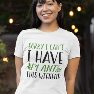 T-shirt J'Ai Des Plantes Ce Week-End