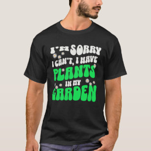 T-shirt J'ai des Plantes dans mon jardin 60s Retro Gardene