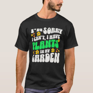 T-shirt J'ai des Plantes dans mon jardin 60s Retro Gardene