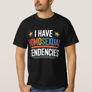 T-shirt J'ai des tendances homosexuelles Fierté LGBTQ Arc-