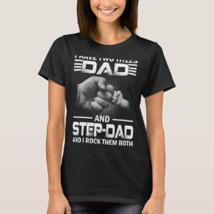 T-shirt J'Ai Deux Titres Papa Et Étape Papa Mens Famille G