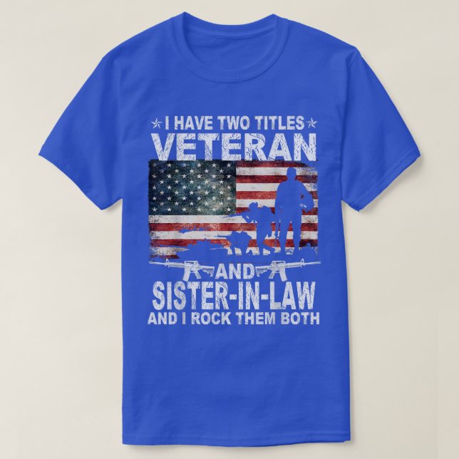 T-shirt J'Ai Deux Titres Vétérinaire Et SoeurInLaw Drôle P (Design devant)