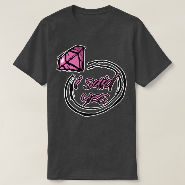 T-shirt j'ai dit oui (Design devant)