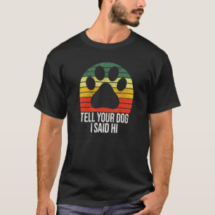 T-shirt J'Ai Dit Que Salut Chien Dit Paw Retro Corgi
