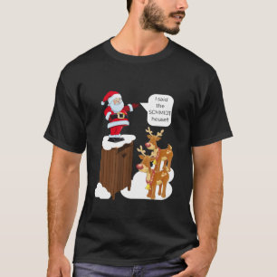 T-shirt J'ai dit Schmidt House Fun Xmas Père Noël T Shirt