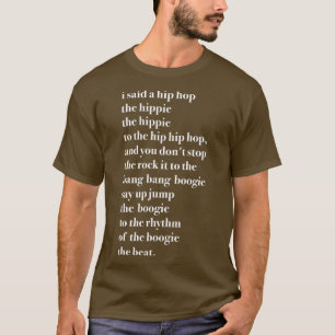 T-shirt J'ai dit un Hip hop Hippie l'hippie