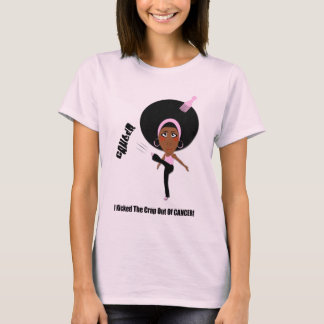 T-SHIRT J'AI DONNÉ UN COUP DE PIED LA MERDE HORS DU CANCER