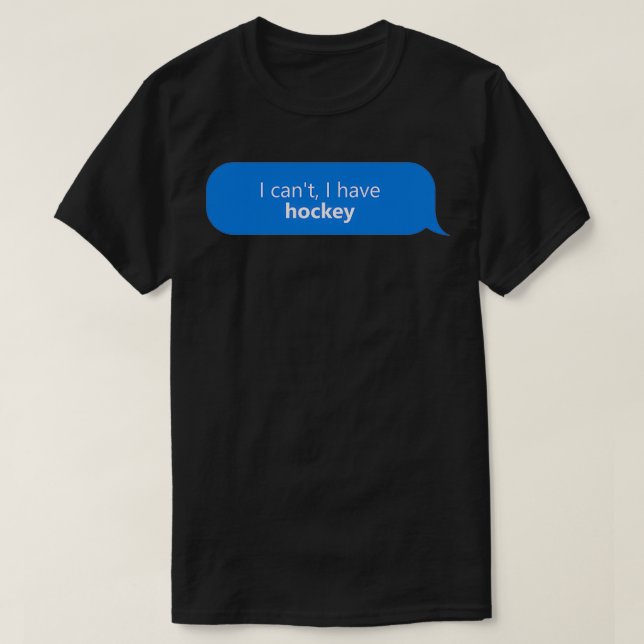 T-shirt J'ai du hockey (Design devant)