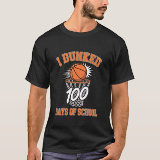 T-shirt J'ai Dunké 100 Jours Gamin de Basket-ball de l'Éco