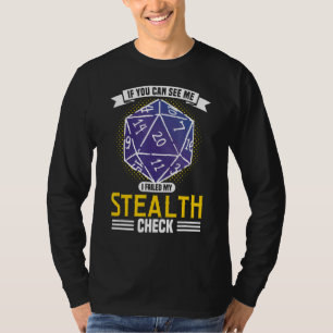 T-shirt J'Ai Échoué Mon Rôle Contrôle Inactif Jouer Joueur