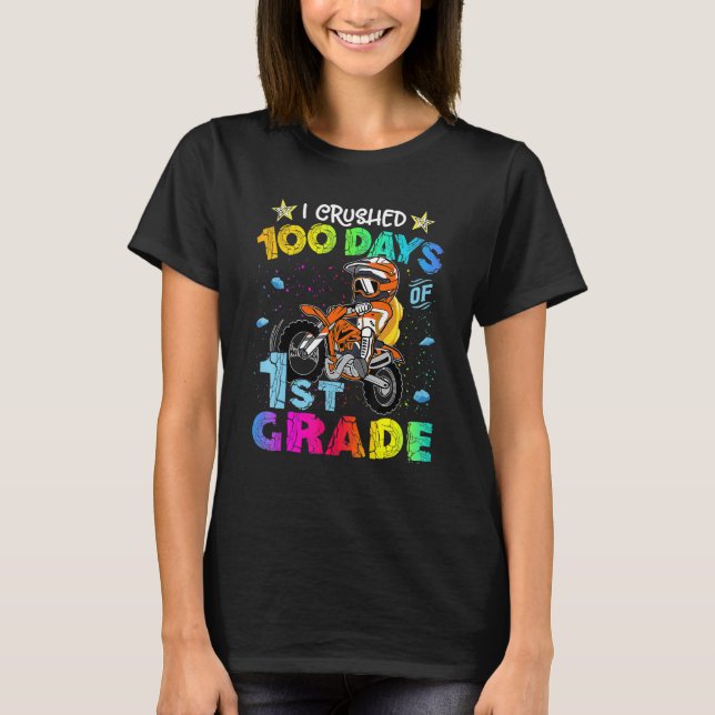 T-shirt J'Ai Écrasé 100 Jours De 1Ème Classe Vélo De Premi (Devant)