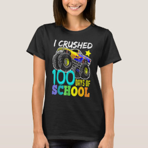 T-shirt J'ai écrasé 100 jours de camion monstre de garçons