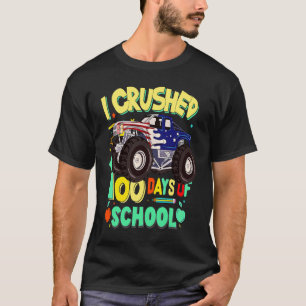 T-shirt J'ai écrasé 100 jours d'école camion monstre gar