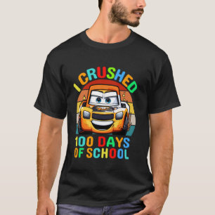 T-shirt J'ai écrasé 100 jours d'école garçons 100ème jour