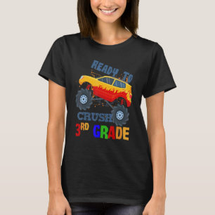 T-shirt J'Ai Écrasé Des Camions Monster De 3E Année De Ret