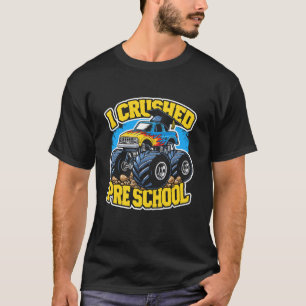 T-shirt J'ai écrasé le camion Monster de l'école maternell