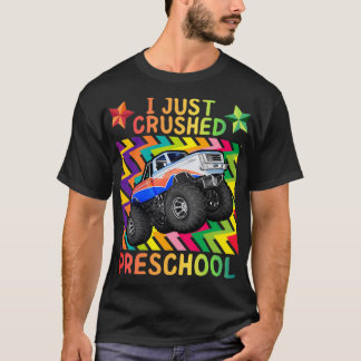 T-shirt J'ai écrasé le camion Monster préscolaire 4