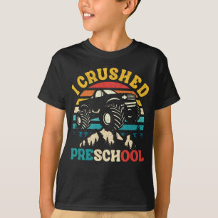 T-shirt J'ai écrasé Monster de l'école maternelle Monster 