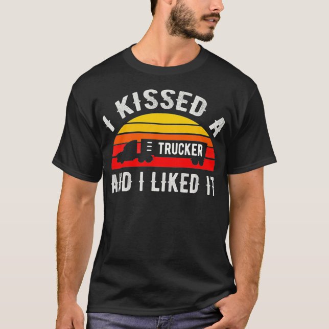 T-shirt J'Ai Embrassé Un Camion Et J'Ai Aimé Ça Drôle Cami (Devant)