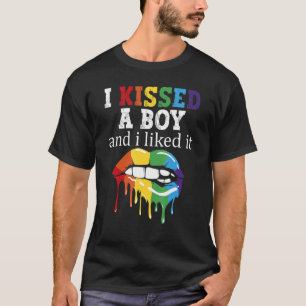 T-shirt J'Ai Embrassé Un Garçon Et J'Ai Aimé Ça LGBT Pride