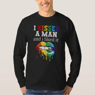 T-shirt J'ai embrassé un homme et j'ai aimé LGBT Fierté Ar