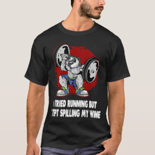 T-shirt J'Ai Essayé De Courir, Mais J'Ai Continué À Dévers