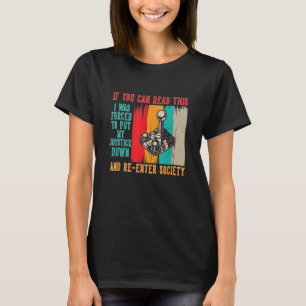 T-shirt J'ai été forcé de mettre mon Joystick vers le bas