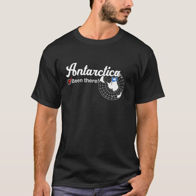 T-shirt J'ai été le drapeau de l'Antarctique Pole Sud Pola (Devant)