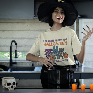 T-shirt J'ai été prêt pour Halloween mignon graphique