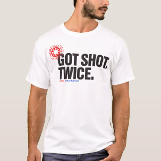 T-shirt J'Ai Été Tué. Deux fois. vaccin vacciné