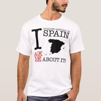 T-shirt J'ai étudié à l'étranger en Espagne !