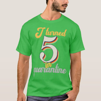 T-shirt J'ai eu 5 ans en 5e anniversaire