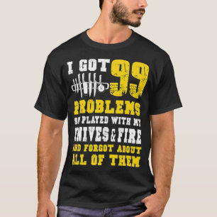 T-shirt J'ai eu 99 Chef drôle de croisée d'anniversaire cu