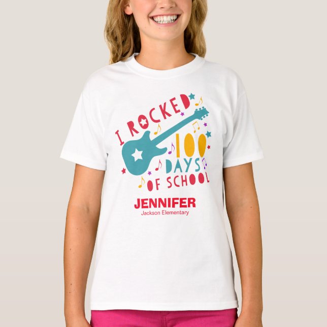 T-shirt J'ai fait 100 jours de classe mignonne drôle (Devant)